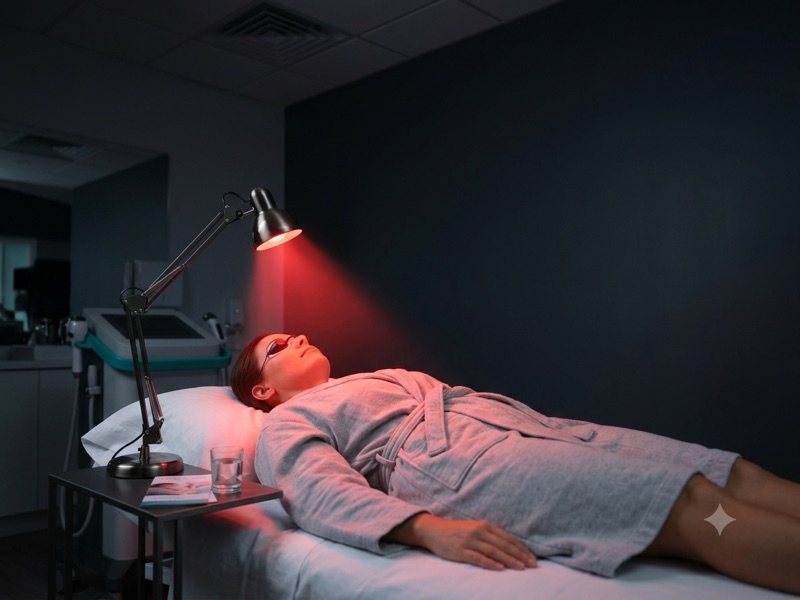 Infrared light therapy lamp
